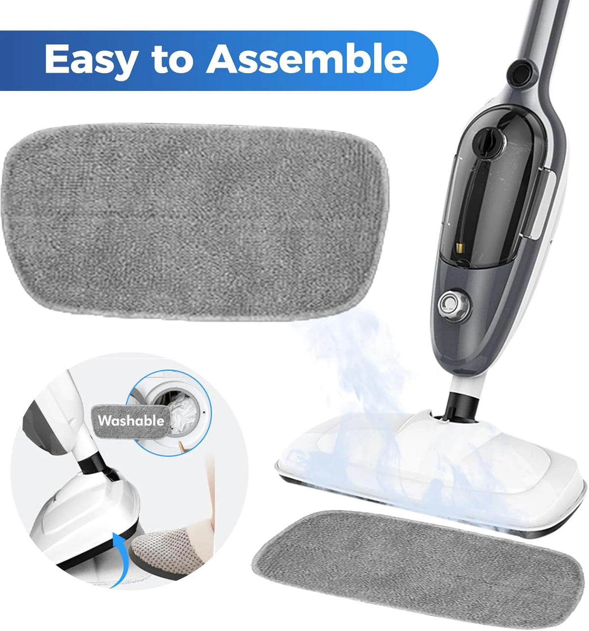 DUTRIEUX 1500W Electric Steam Mop – Multi-Surface Floor Cleaner Electric Steam Mop SPOT
