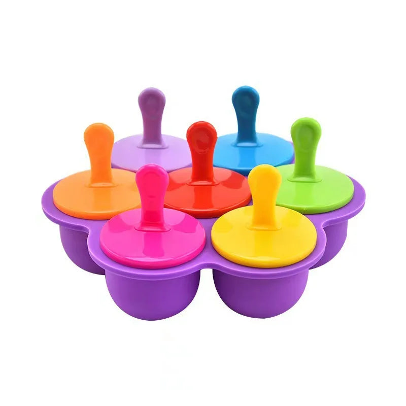 Silicone Popsicle Mold – DIY Kids Ice Cream Maker, Eco-Friendly Ice Cream Mold SPOT 1pc purple