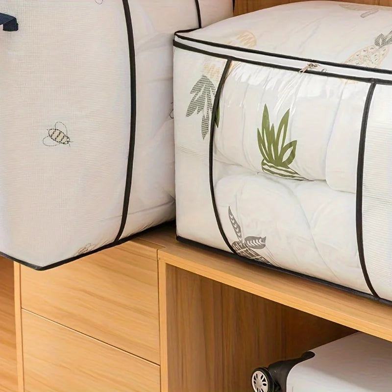 Large Heavy-Duty Transparent Storage Bag with Zipper & Handle Storage Bag SPOT