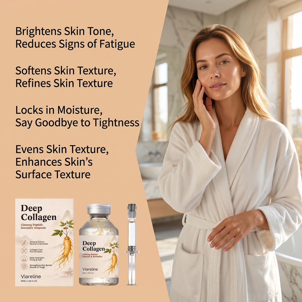 VIARELINE Ginseng Collagen Ampoule Serum – Firming & Brightening Face Serum SPOT