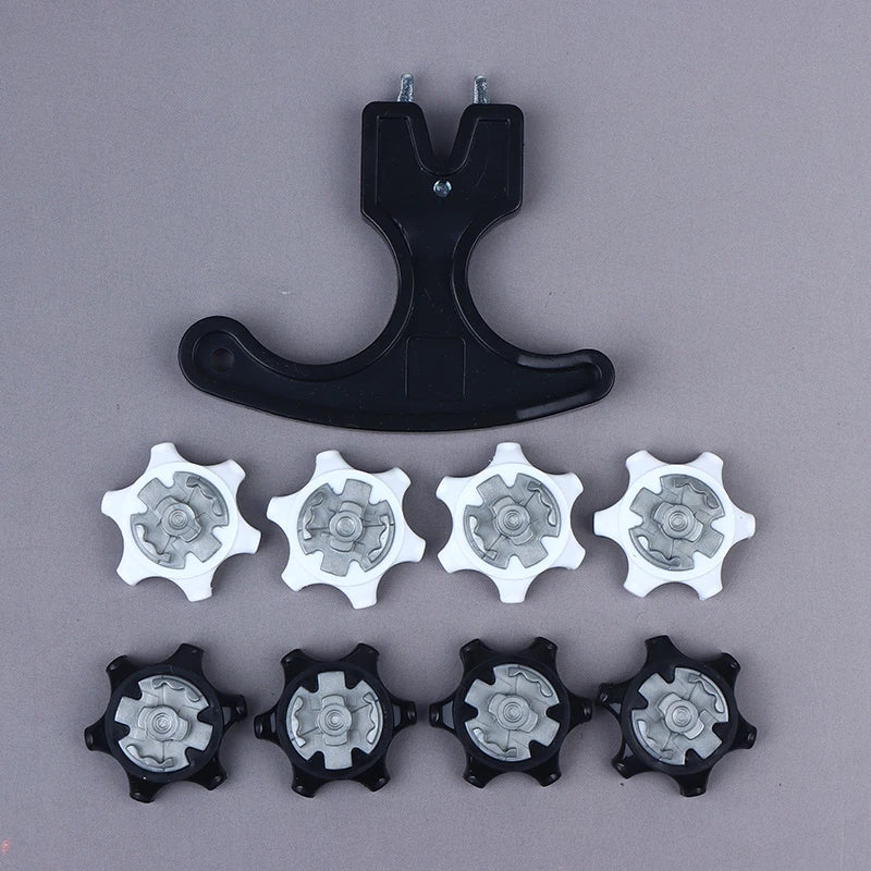14-Pack Golf Shoe Replacement Spikes + Wrench – Quick-Twist TPR Golf Shoe Spikes SPOT