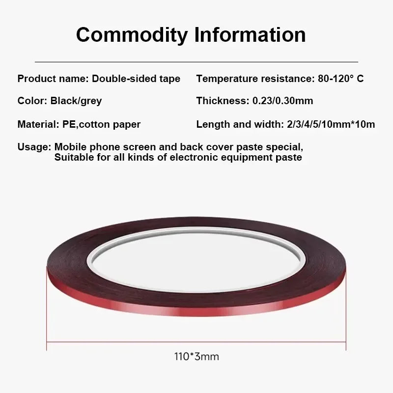 10M Double-Sided Foam Tape – Phone Screen & LCD Repair Phone Repair Tape SPOT