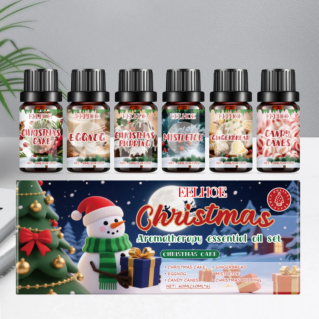 Christmas Essential Oil Set – 6 Festive Holiday Scents 6×10ml Essential Oil Set SPOT
