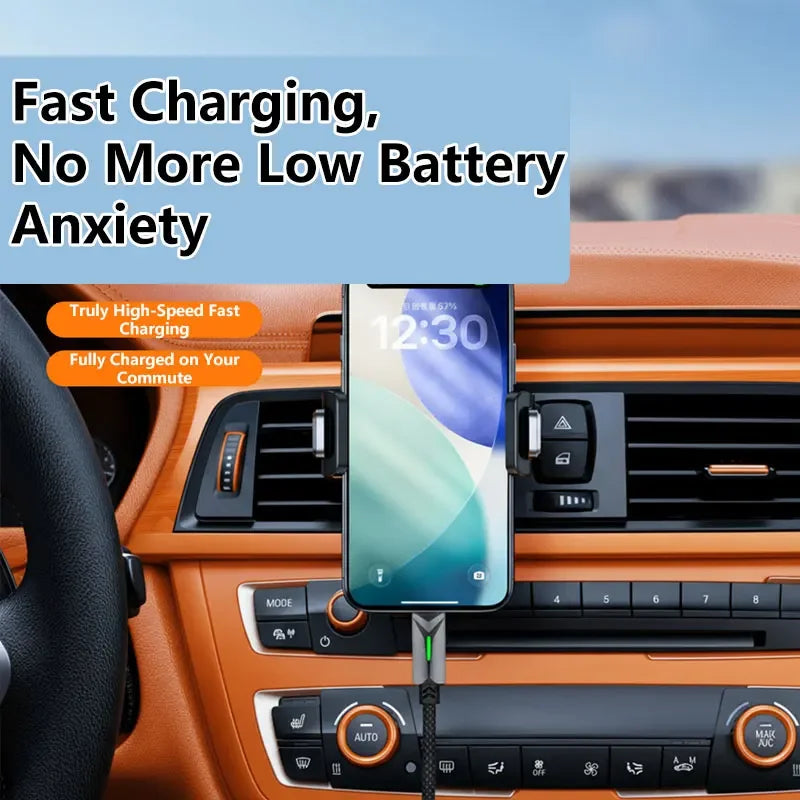 120W USB-C Fast Charging Cable with LED – 6A Braided Cord USB-C Charging Cable SPOT