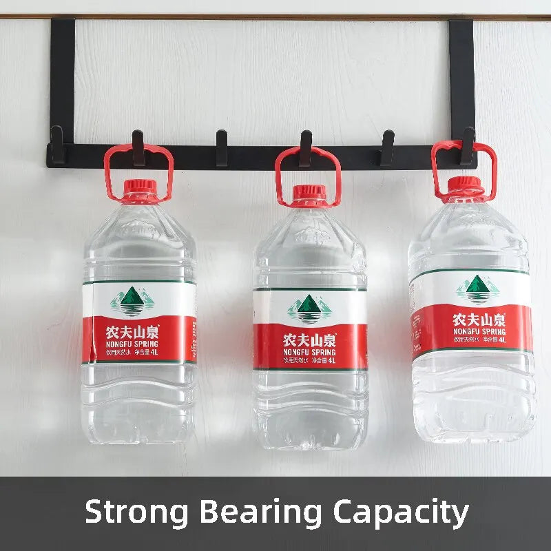 5-Hook Over-the-Door Organizer Rack – Coat, Towel & Hat Hanger Door Hook Rack SPOT