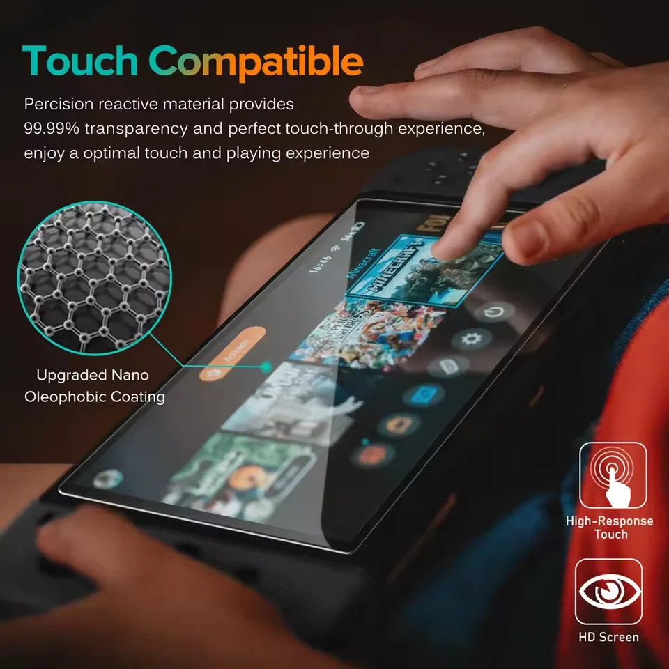 Nintendo Switch 2 Tempered Glass Screen Protector & Joystick Caps Screen Protector Bundle SPOT