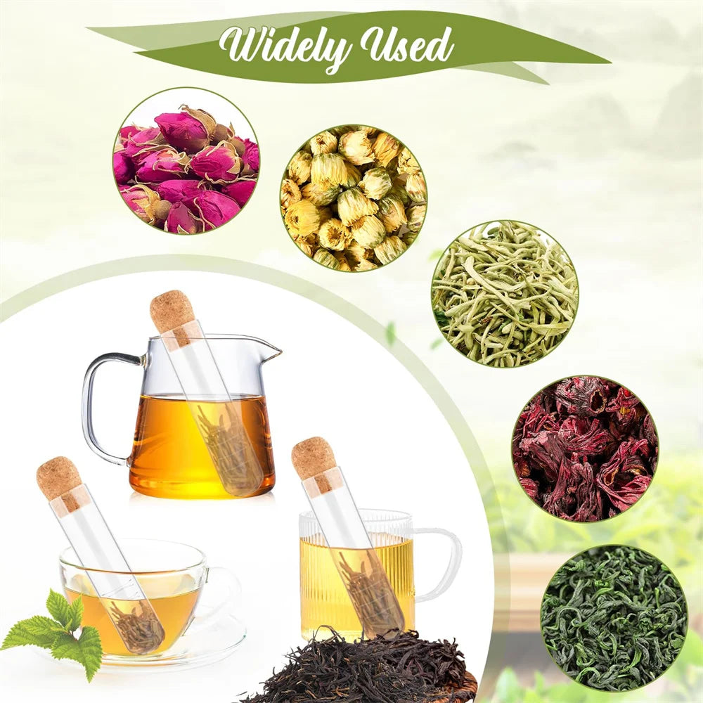 Glass Tea Infuser with Cork Lid – Loose Leaf Strainer for Mugs Tea Infuser SPOT