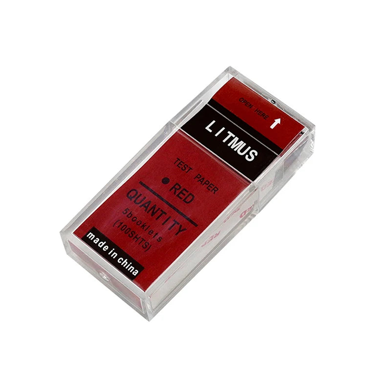 100-Strip Red & Blue Litmus pH Test Paper – Water, Soil & Lab pH Test Strips SPOT Blue