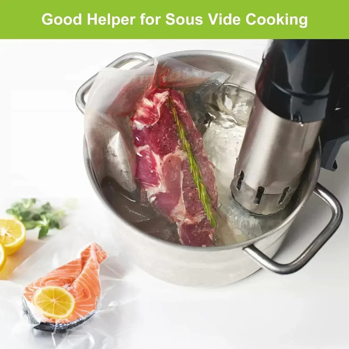 Vacuum Sealer Bags Roll – Microwave Safe, Sous Vide & Meal Prep Vacuum Sealer Bags SPOT