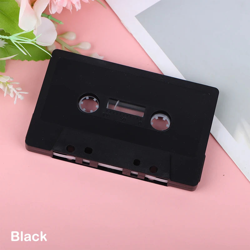 Blank Cassette Tape Shell – Empty Color Audio Tape Case Cassette Tape Shell SPOT Black