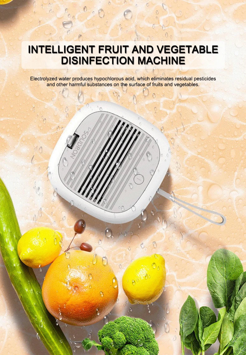 Wireless Rechargeable Fruit & Vegetable Cleaning Machine Food Cleaning Machine SPOT