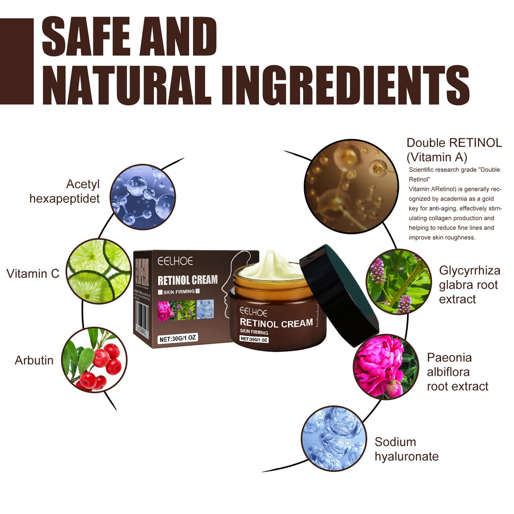 Eelhoe Double Retinol Face Cream – Firming & Brightening 30g Retinol Face Cream SPOT