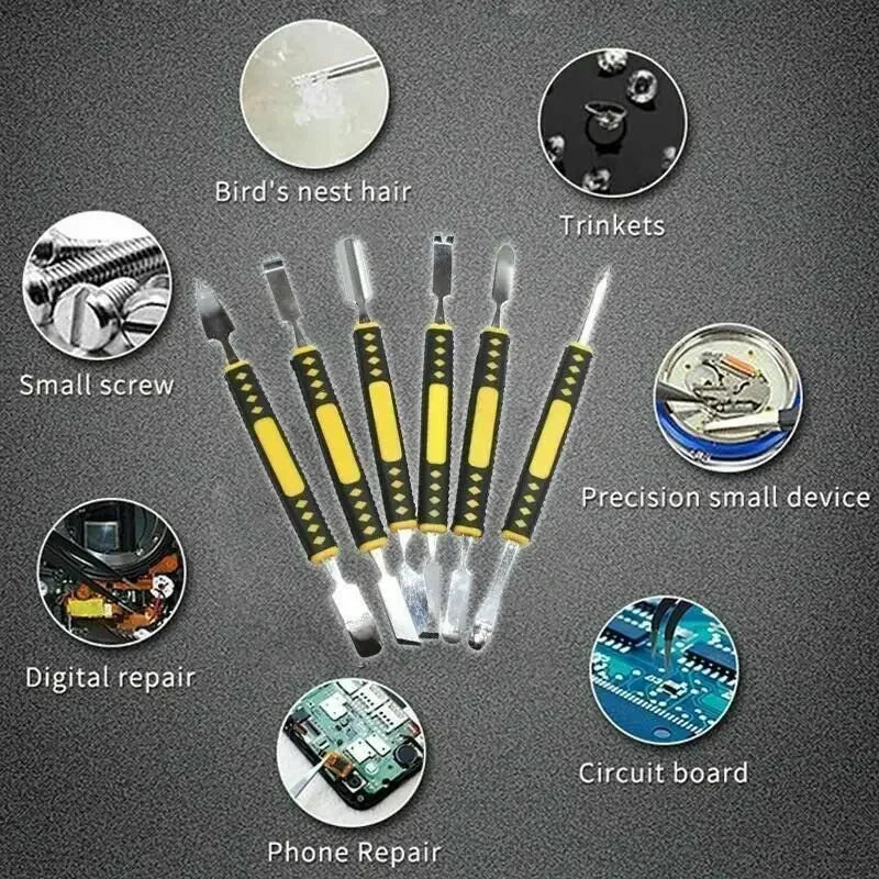 6-Piece Metal Pry Spudger Set – Electronics Screen Repair Kit Electronics Repair Tools SPOT