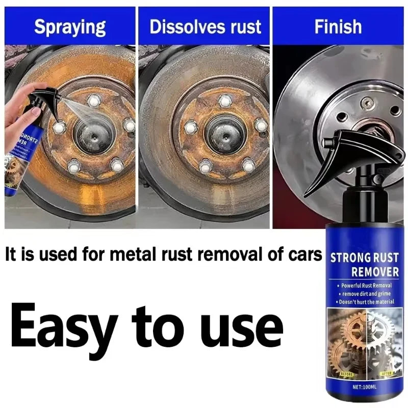 Car Rust Remover Spray – Metal Derust & Wheel Hub Lubricant Rust Remover Spray SPOT
