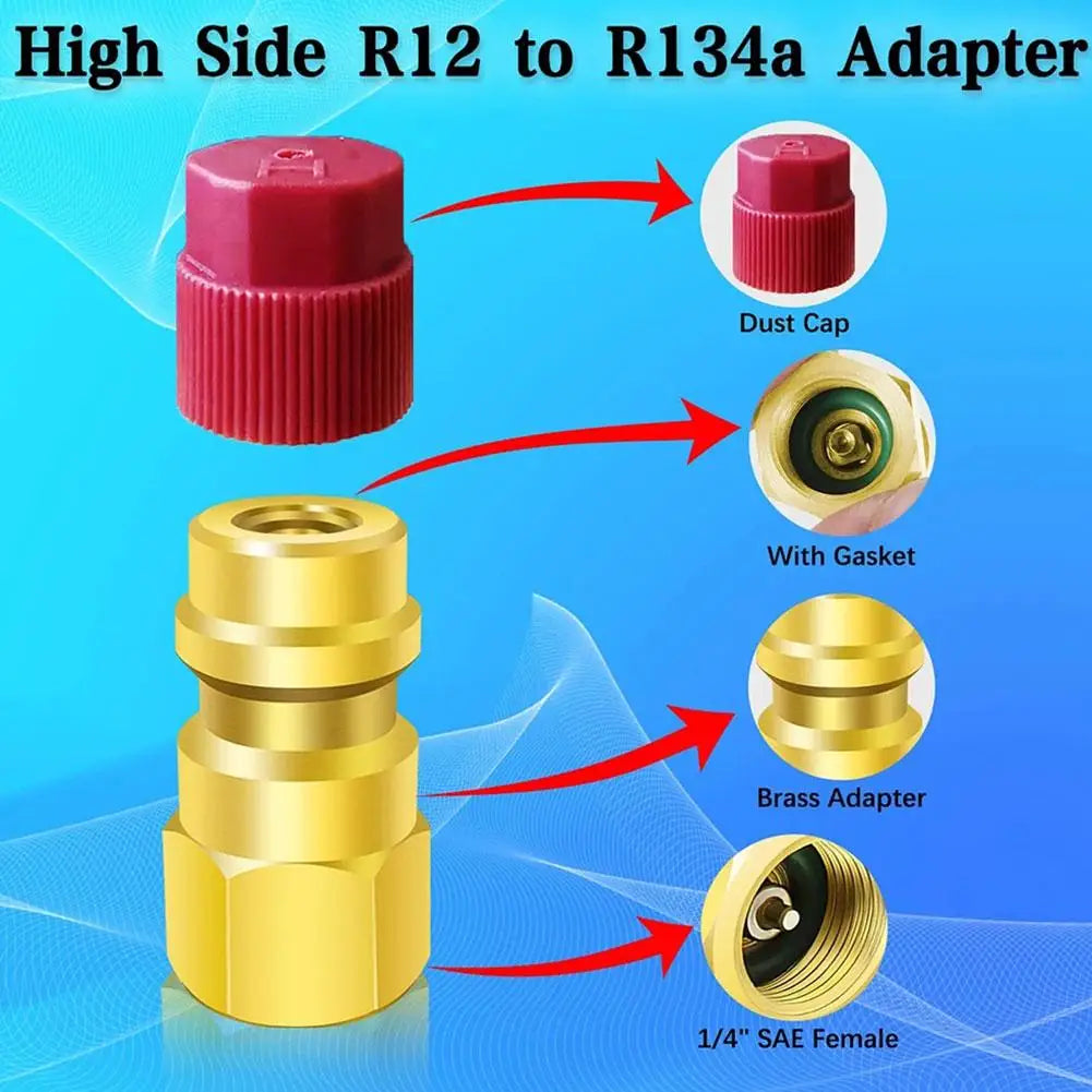 R12 to R134A Conversion Kit – Quick Disconnect Couplers 1/4 SAE AC Conversion Kit SPOT