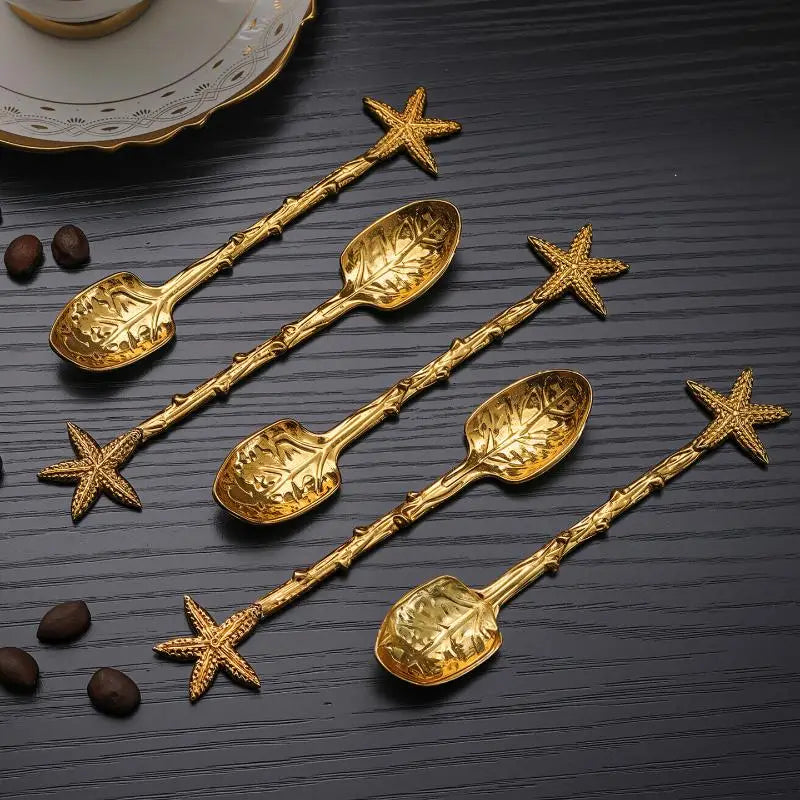 Retro Dragonfly Metal Coffee Spoon – Zinc Alloy Dessert Spoon Decorative Coffee Spoon SPOT