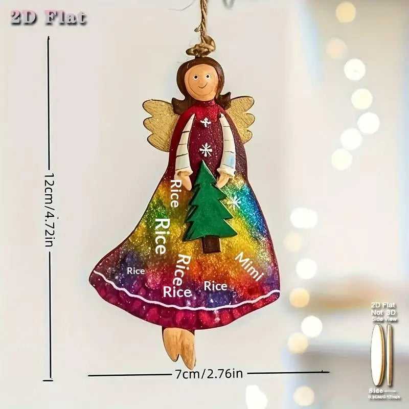 4-Pack Vintage Handmade Angel Christmas Ornaments | Set of 4 Christmas Ornaments SPOT