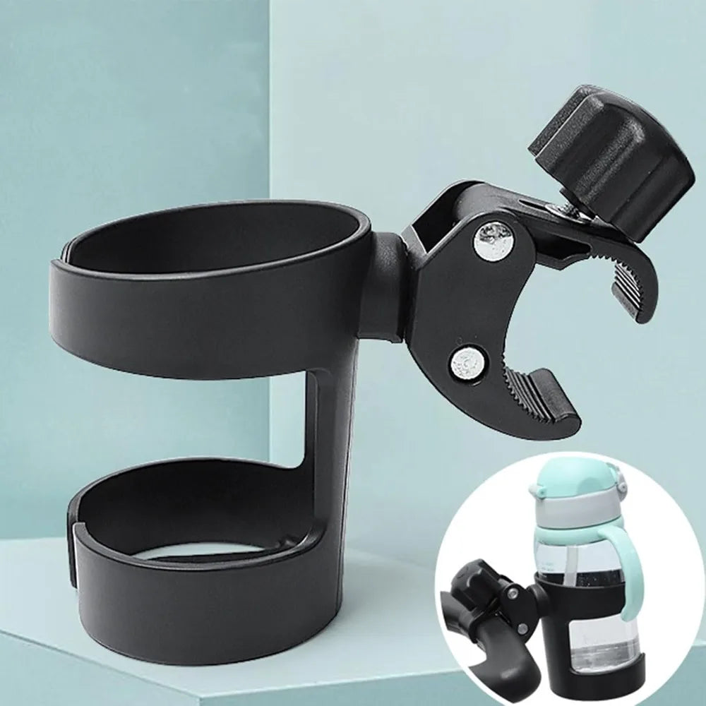 Universal Stroller Cup Holder – 360° Rotatable Clamp-On Handlebar Cup Holder SPOT