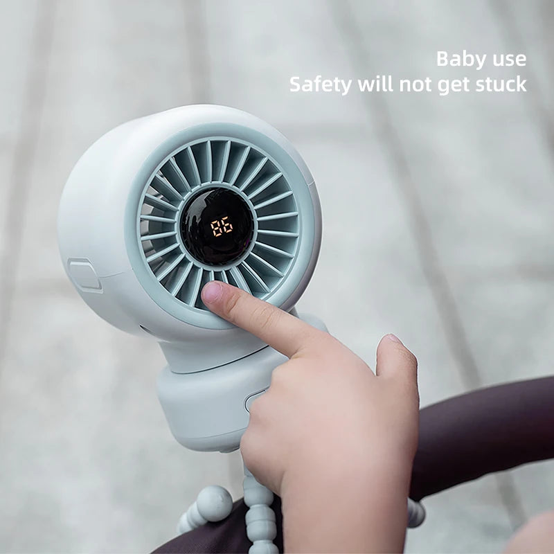 Portable Octopus Clip Fan – Rechargeable Mini Desktop Fan Portable Clip Fan SPOT