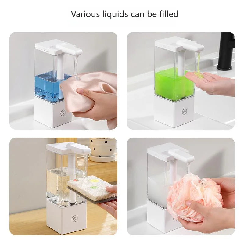 Touchless Auto Soap Dispenser 490ml USB-C Rechargeable IPX5 Soap Dispenser SPOT