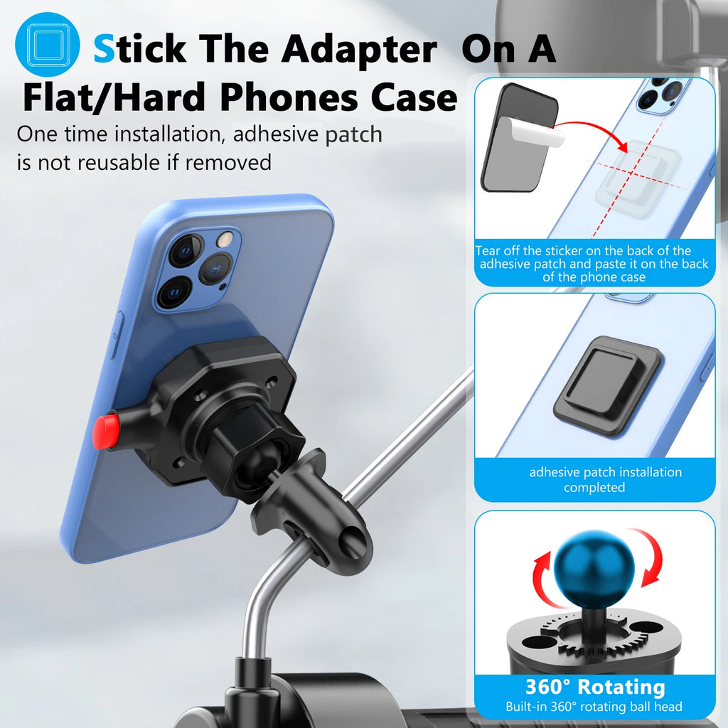 Motorcycle Phone Holder – Mirror Mount GPS Bracket | Universal Motorcycle Phone Mount SPOT