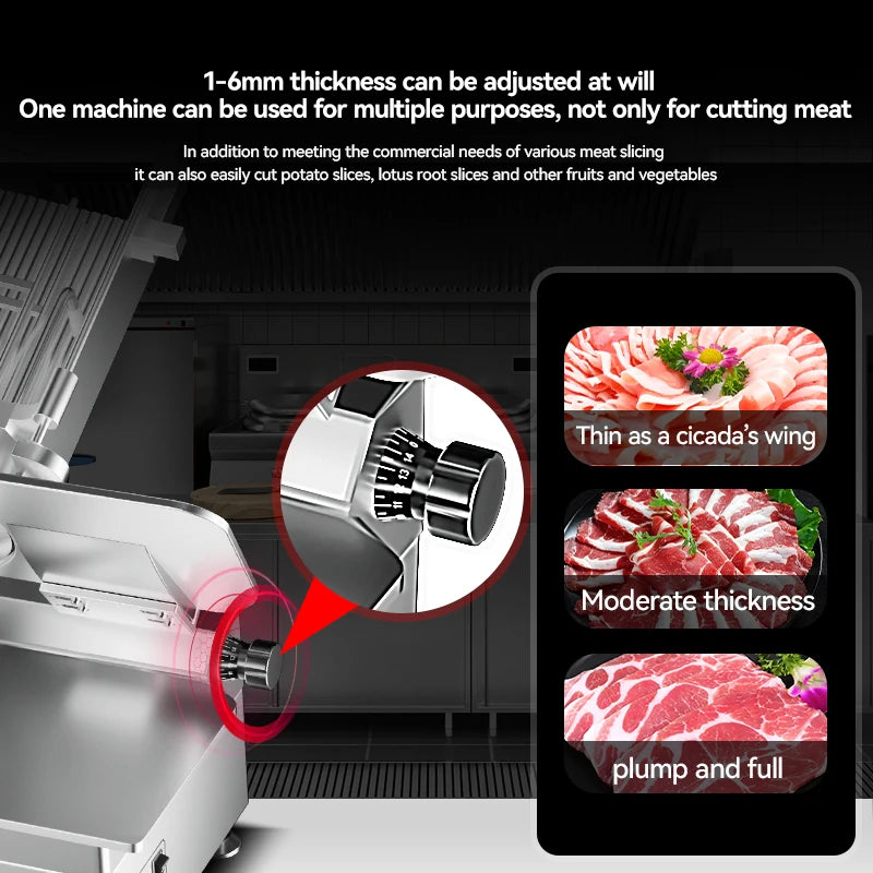 DUTRIEUX Commercial Automatic Meat Slicer – Frozen & Fresh Commercial Meat Slicer SPOT