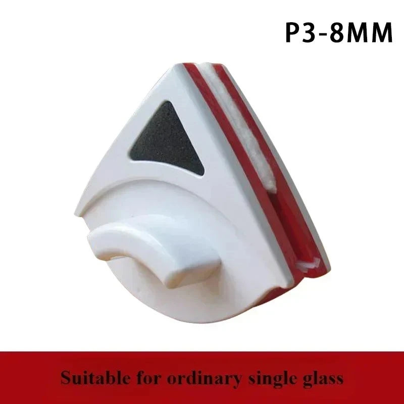 NOCCLILI Dual-Sided Magnetic Window Cleaner – Reusable Magnetic Window Cleaner SPOT Red-3-8mm