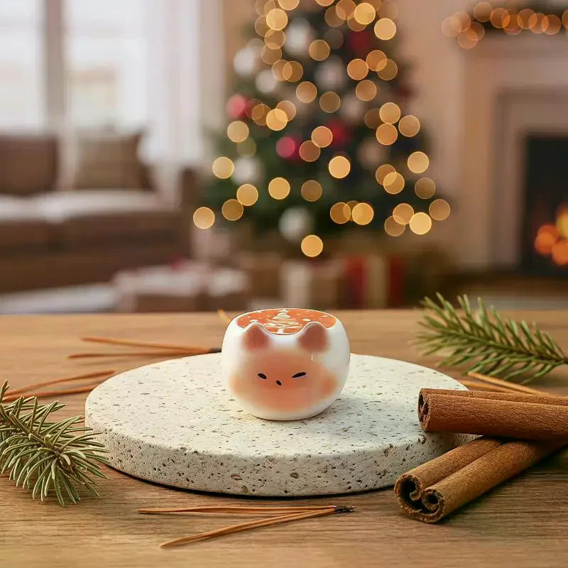 Kawaii Resin Cat Coffee Cup Figurines – Desk & Shelf Décor Resin Figurines SPOT