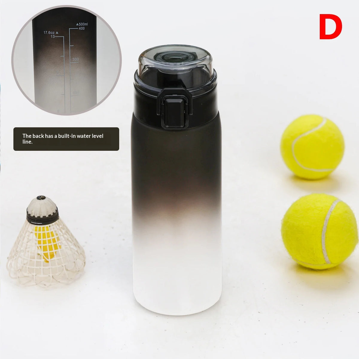 500ml BPA-Free Gradient Sports Water Bottle – Gym & Outdoor Sports Water Bottle SPOT D <500ml