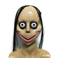 Halloween Ghost Mask with Long Hair – Creepy Costume Prop Halloween Costume Mask SPOT 1PC