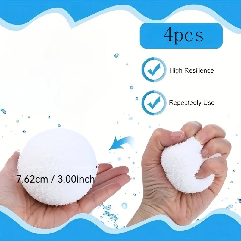 Oil Absorbing Sponge Balls for Pool, Hot Tub & Spa – 2/4 Pack Pool Spa Sponge Filter SPOT