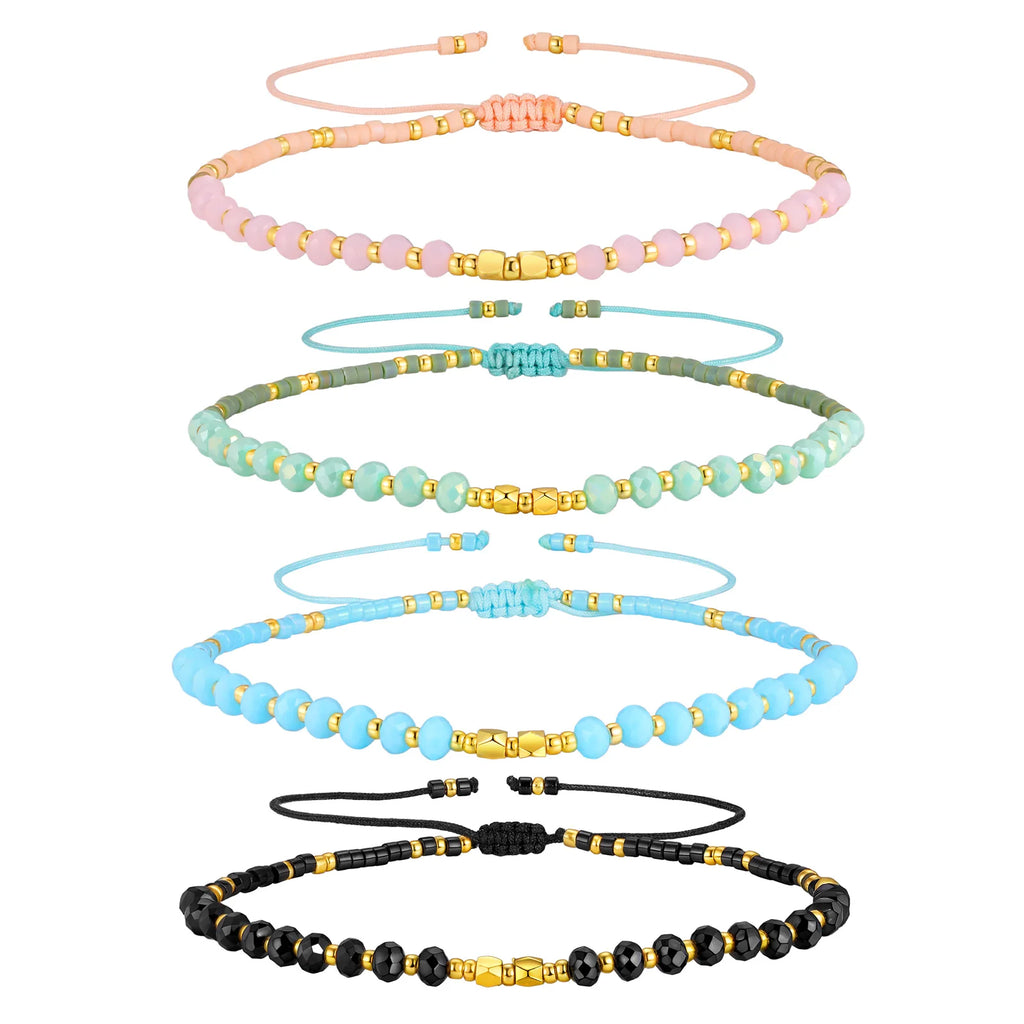 Handmade Multicolor Seed Bead Bracelet – Boho Stackable Women Beaded Bracelet SPOT