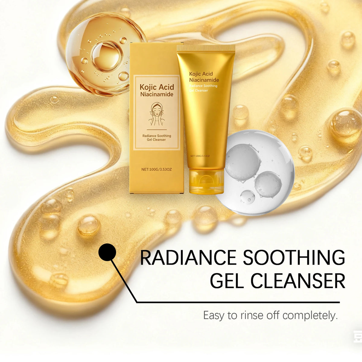 Hoygi Radiance Gel Cleanser – Hydrating & Brightening Face Wash Facial Gel Cleanser SPOT