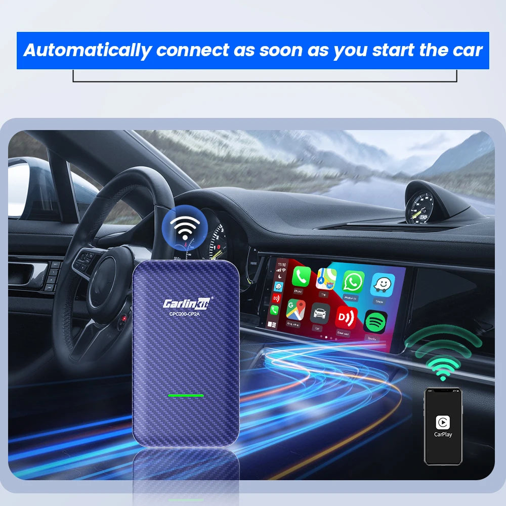 CarlinKit 4.0 Wireless CarPlay & Android Auto Adapter Dongle Wireless CarPlay Adapter SPOT