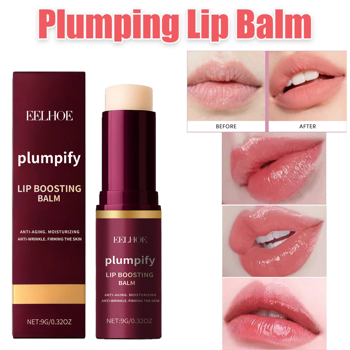 EELHOE Plumpify Lip Balm – Moisturizing & Plumping Lip Care Lip Balm SPOT