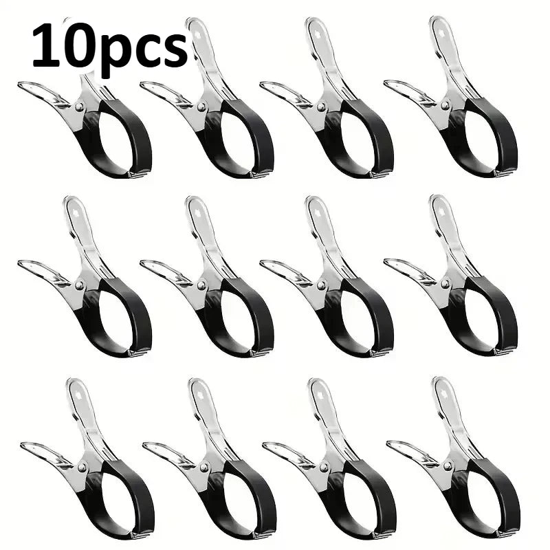 Stainless Steel Pool Cover Clips with Blue Handle – 5/10 Pack Pool Cover Clips SPOT 10pcs