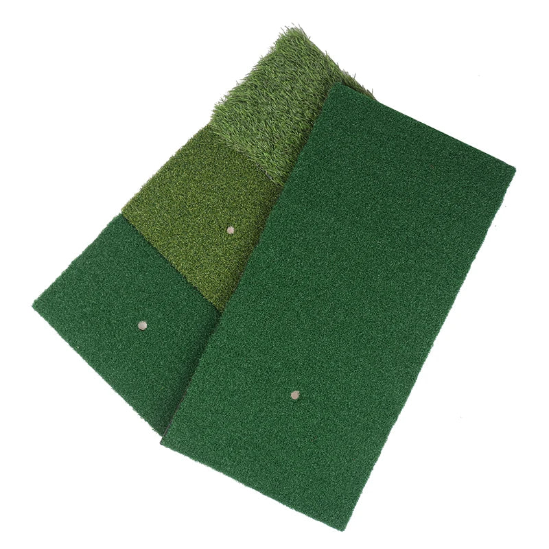 Golf Hitting Mat 30×60cm – 3-Zone Artificial Turf Practice Pad Golf Practice Mat SPOT