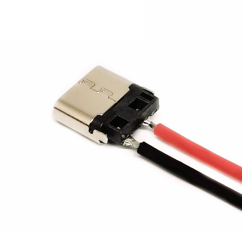 5-Pack USB Type-C 2-Pin Solder Female Connector – 3A 20V USB-C Connector SPOT