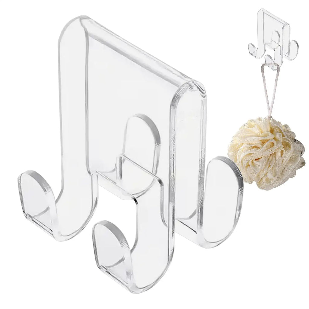 Acrylic Shower Door Hook – Tool-Free Over Glass Door Hanger Shower Door Hook SPOT