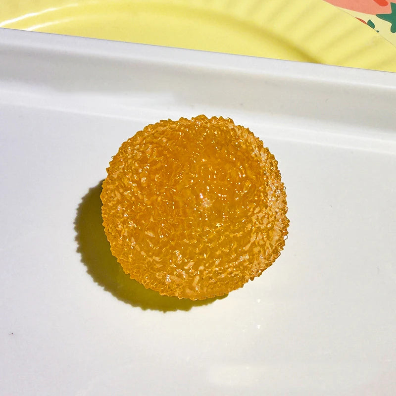 Squishy Mochi Ice Ball Fidget Toy – Ultra Soft Slow-Rise PU Fidget Squeeze Toy SPOT Orange