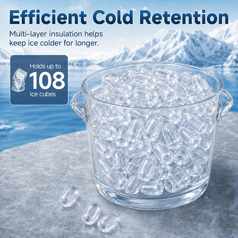 Smart Countertop Ice Maker – 9 Cubes in 6 Min, Touch Control Countertop Ice Maker SPOT