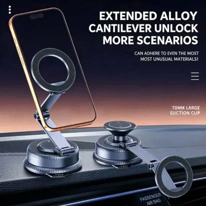 VIKEFON K60 Magnetic Car Mount – N52 Aluminum Arm 360° MagSafe Magnetic Car Mount SPOT