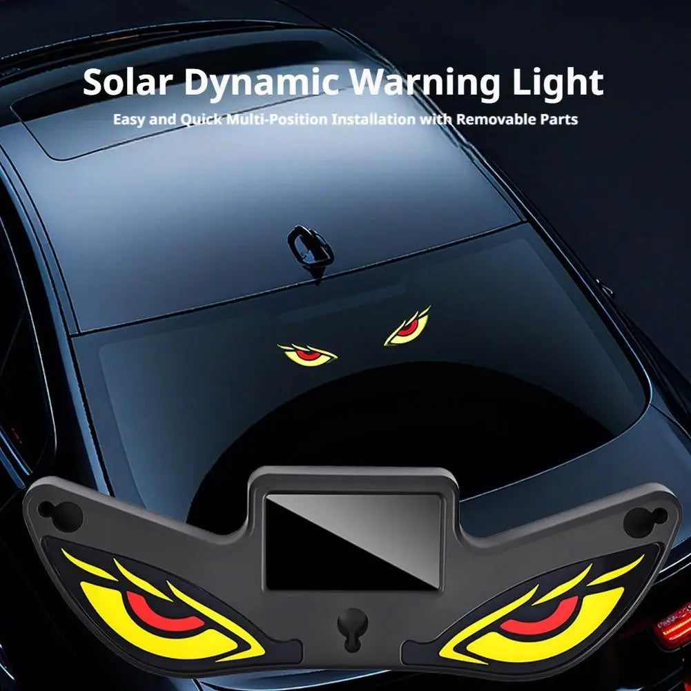 Solar RGB Car Atmosphere Lamp – Devil Eye Warning Light Car Atmosphere Lamp SPOT