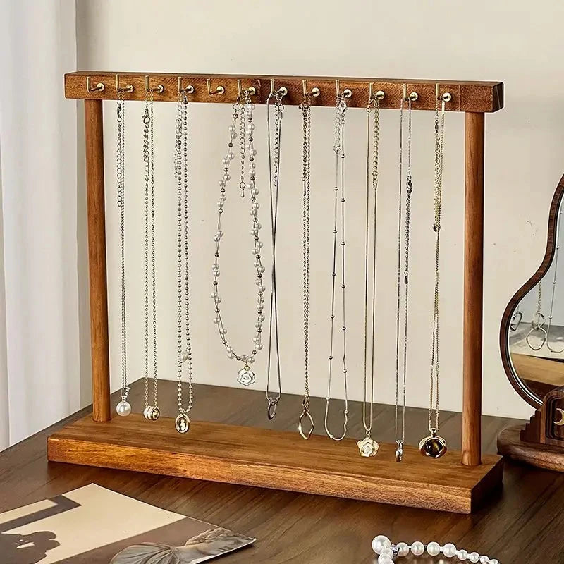 Solid Wood Jewelry Display Stand – Necklace & Earring Rack Jewelry Display Stand SPOT