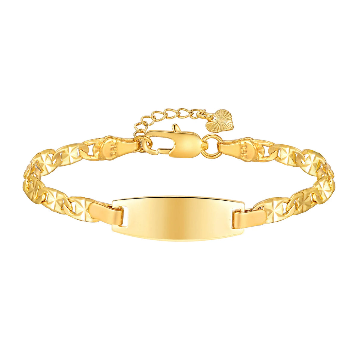 Personalized Baby Name Bracelet – Engraved Stainless Steel ID Kids ID Bracelet SPOT PBR-127G