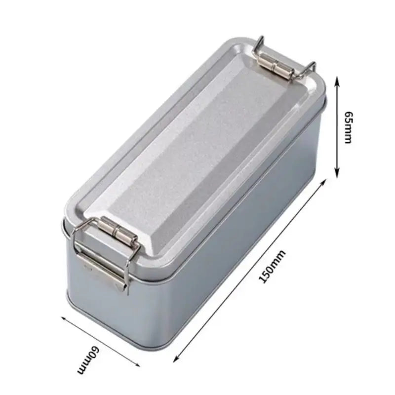 Vintage Tinplate Gift Box with Lid – Chinese New Year Storage Tin Tin Storage Box SPOT C