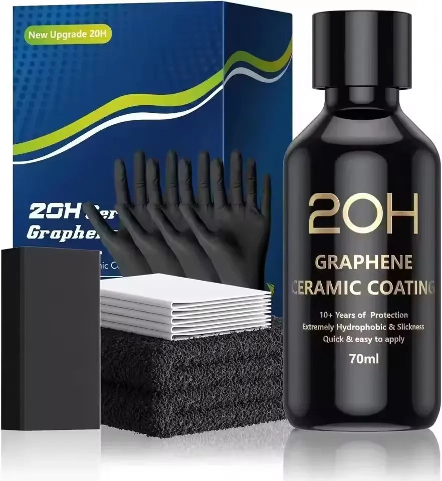 Graphene Ceramic Coating 20H – Self-Healing & UV Track Technology Ceramic Car Coating SPOT 20H SET