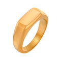 Custom Women's Signet Ring – Personalized Name Stackable Ring Personalized Signet Ring SPOT gold color US Ring size 11