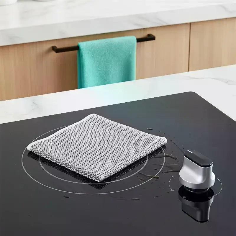 Silver Wire Cleaning Cloths – Non-Scratch Wet & Dry Scrub Pads Cleaning Scrub Cloth SPOT