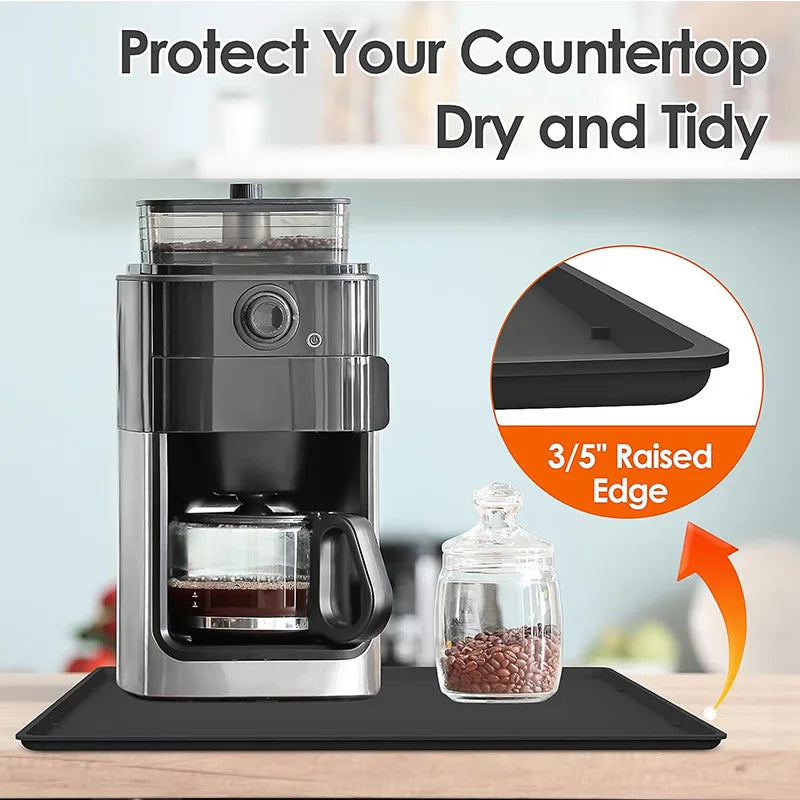 Silicone Coffee Mat – Anti-Slip Heat-Insulating Bar Cup Tray Silicone Bar Mat SPOT